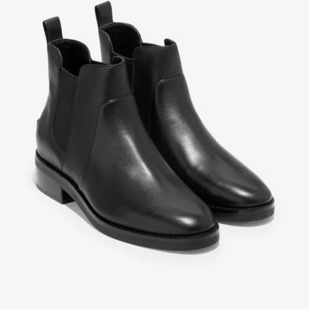 Cole Haan Nora Booties Sz 6.5 in Black Leather